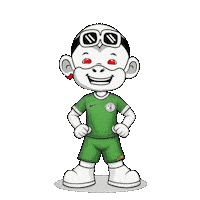 Super Eagles Green Jersey Sticker by Zhot Shop