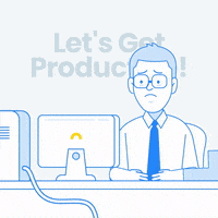 Frustrated Procrastination GIF