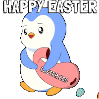 Easter Eggs Penguin Sticker by Pudgy Penguins