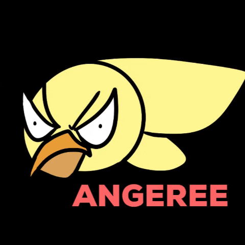 bri_duck_art giphygifmaker angry duck cheese duck GIF