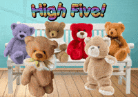 Teddy Bears Compliments GIF