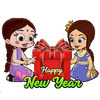 New Year Party Sticker by Chhota Bheem