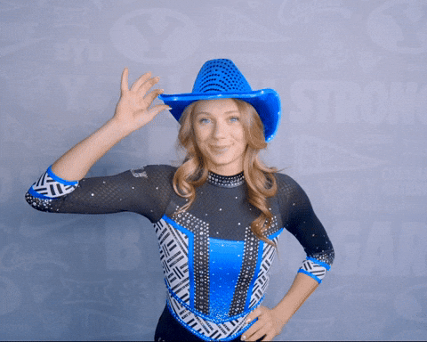 Cowboy Gymnastics GIF by BYU Cougars