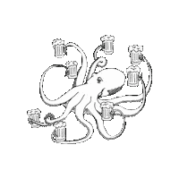 Drawing Octopus Sticker by School of Marine and Atmospheric Sciences