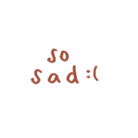 Sad Heart Sticker