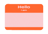 Tired Hello My Name Is Sticker by Manon Louart