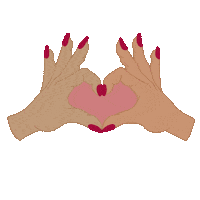amorilustra love heart pink amor Sticker