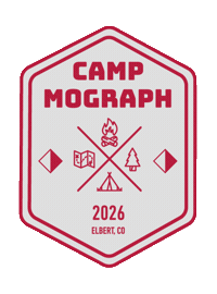 Camp Sticker by Mograph