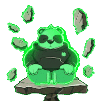 Meditating Level Up Sticker by SuperVerse