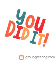 GroupGreetingcards congrats you did it groupgreeting group greeting Sticker