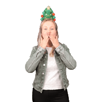 Christmas Marjolein Sticker by Groen Uitzendburo