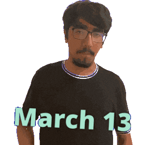March 13 Sticker