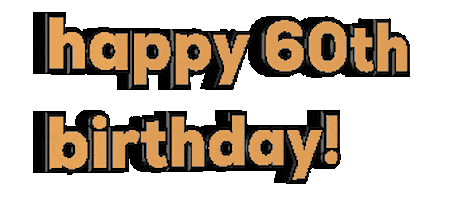 60Th Birthday Sticker by Alissandra
