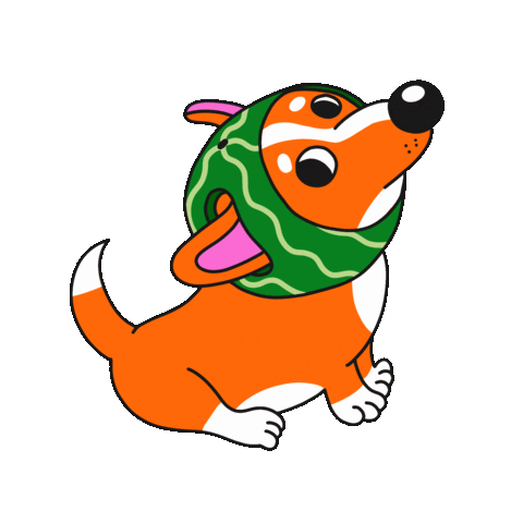 Illustration Dogs Sticker