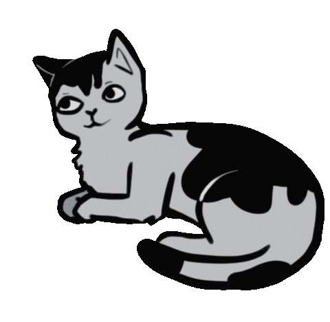 hiDia giphyupload cat animation kawaii Sticker