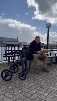 Sitting Old Man GIF by RollzInternational