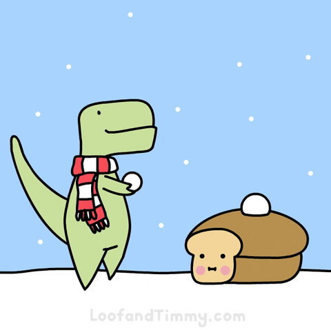 Merry Christmas Snow GIF by Loof and Timmy