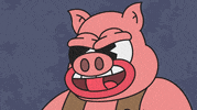 frankysdinner no nah pig bugs GIF