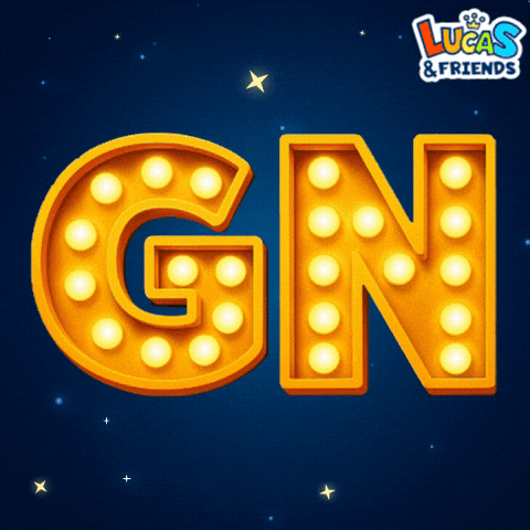 Good Night GIF by Lucas and Friends by RV AppStudios