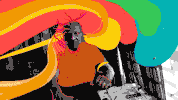 face colors GIF by Philip De Canaga
