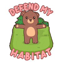 Teddy Bear Trash Sticker by BEARISH