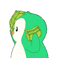 Flexing Make It Rain Sticker by Abster