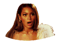 scared beyonce Sticker