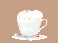janeboon coffee sleepy sugar latte GIF