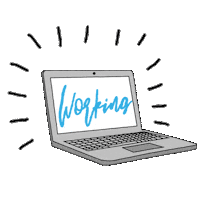 8vaAvenida working laptop bossy 8vagif Sticker
