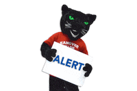 black panther Sticker by Hanover College