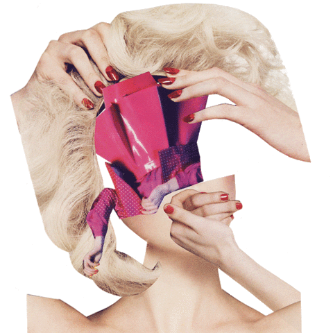 collage face parts Sticker by Luca Mainini