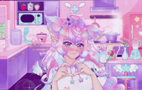 OkamiraVT love happy anime heart GIF