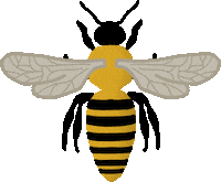 Garden Bee Sticker by iriskristen