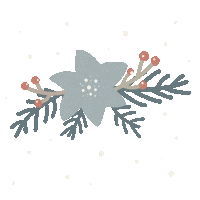 Christmas Flower Sticker