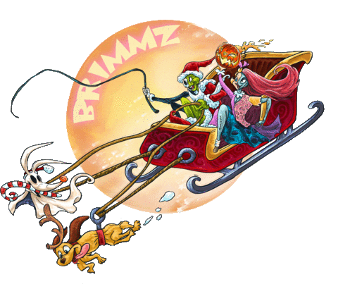 The Grinch Christmas Sticker by BRIMMZ