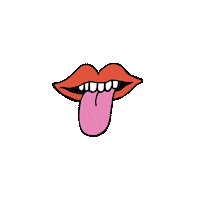 Lips Tongue Sticker by Nove25