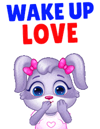Wake Up Morning Sticker by Lucas and Friends by RV AppStudios