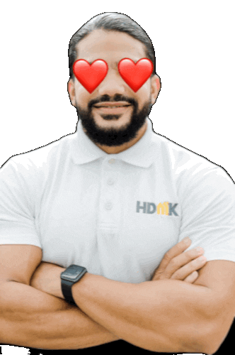 Love It Heart Eyes Sticker by HDMK