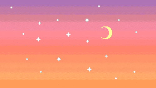stars moon GIF