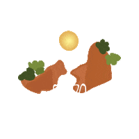 evalopezz_illustration sol espana verde leon Sticker