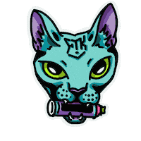 Art Cat Sticker