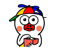 Popcorn Sticker by kwaesam