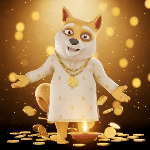 Happy Festival Of Lights GIF by Doge Pound
