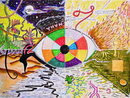 Timothy Leary Fire GIF by The LSD Hotel