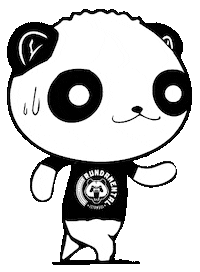 panda running Sticker by RUNDAMENTAL