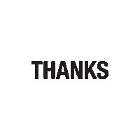 Thanks Streetwear Sticker by Updf