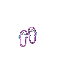 hautestockco summer neon sandals flipflops Sticker