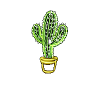 hautestockco summer neon cactus hautestock Sticker