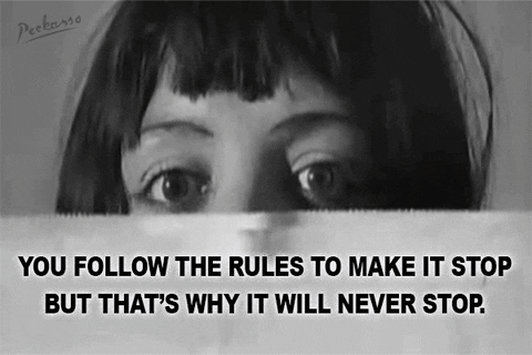 Stop Good Luck GIF by PEEKASSO