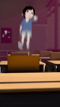 Mia Flying GIF